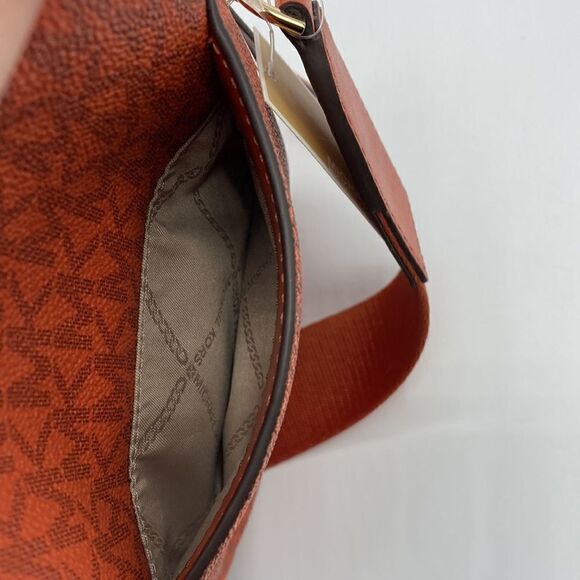 WOMENS Michael Kors Orange Crossbody Camera Bag Purse - Picture 10 of 11